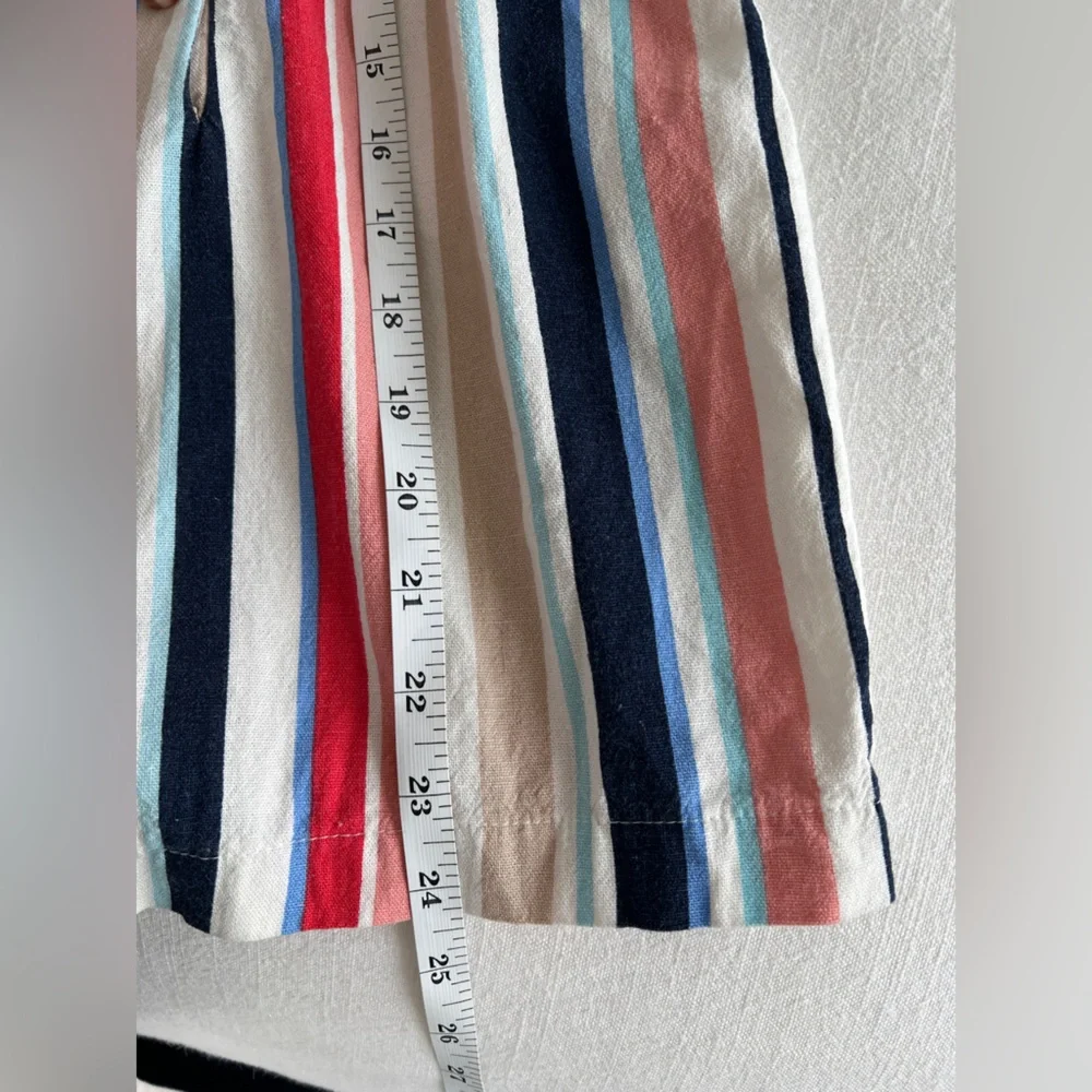 Forever 21 Women’s Striped Romper 2X Multicolor Rainbow Buttons Plus Size - Picture 10 of 12